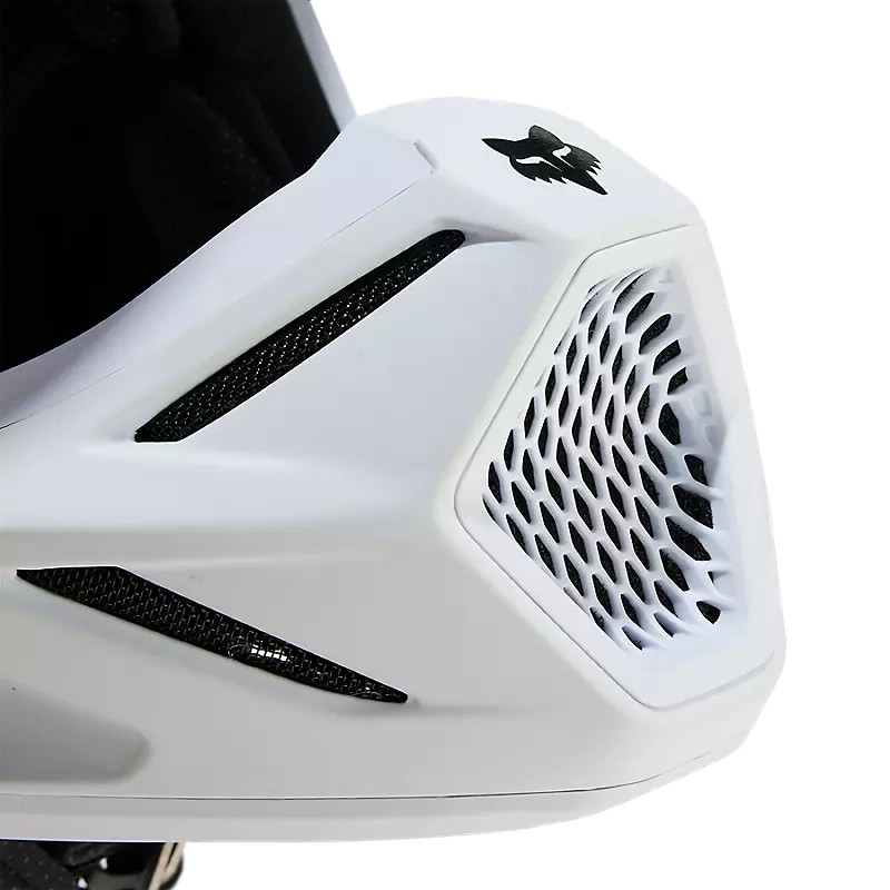 FOX V3 Solid white helmet