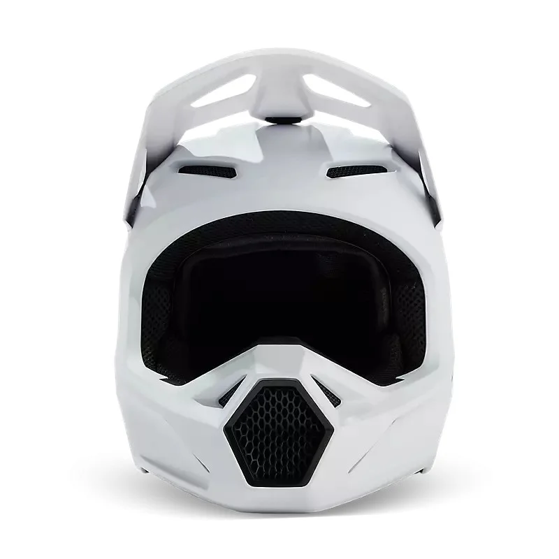 FOX V1 Solid White Helmet 31369-067 Fox Motocross Helmets
