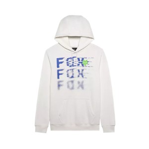 Felpa FOX con cappuccio Emotion Bianco