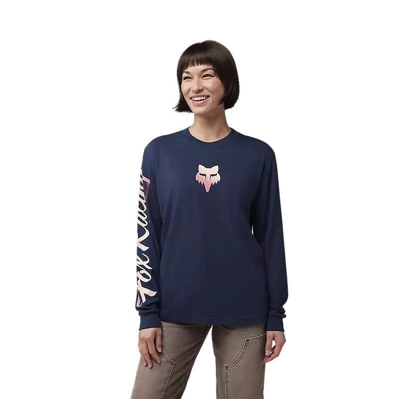 T-shirt Donna Scripted a maniche lunghe