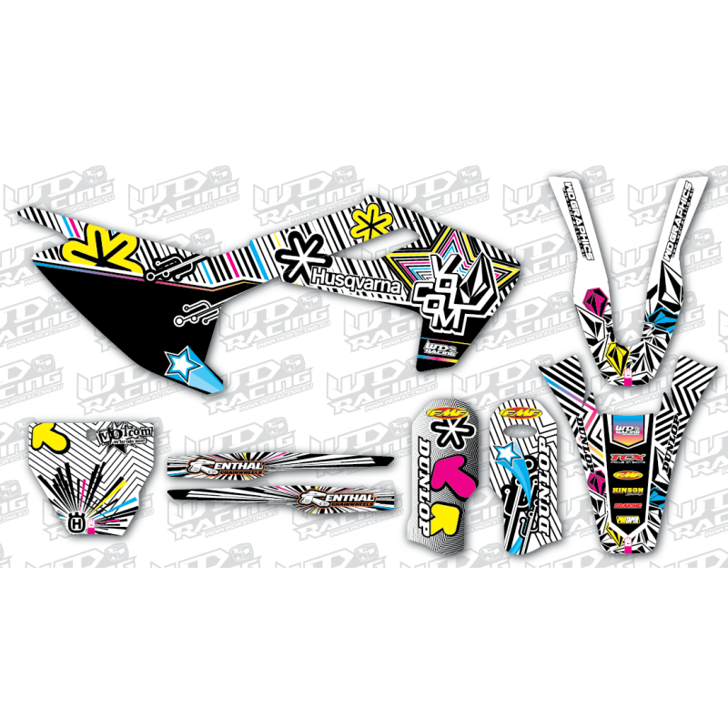 Graphics Kit Husqvarna Volcom Prime WDD26 WD Graphics HUSQVARNA