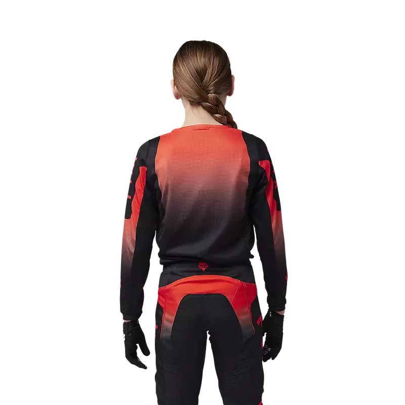 Jersey und pant Youth Kit FOX 180 Lean | Fluo Red