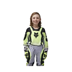 Jersey und pant Youth Kit FOX 180 Lean|Yellow Fluo