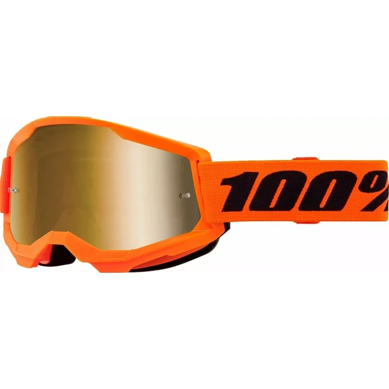 Occhiali Maschera 100% Strata 2 Neon Orange