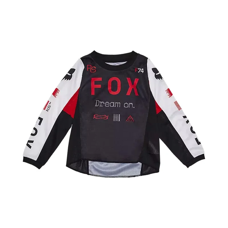 Jersey und Hose Kinder-Kit FOX 180 Race Spec|fluorrot