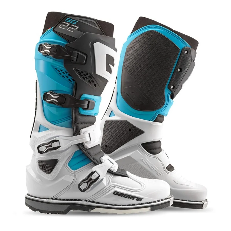Boots Gaerne SG 22 White/Black/Light Blue|LE