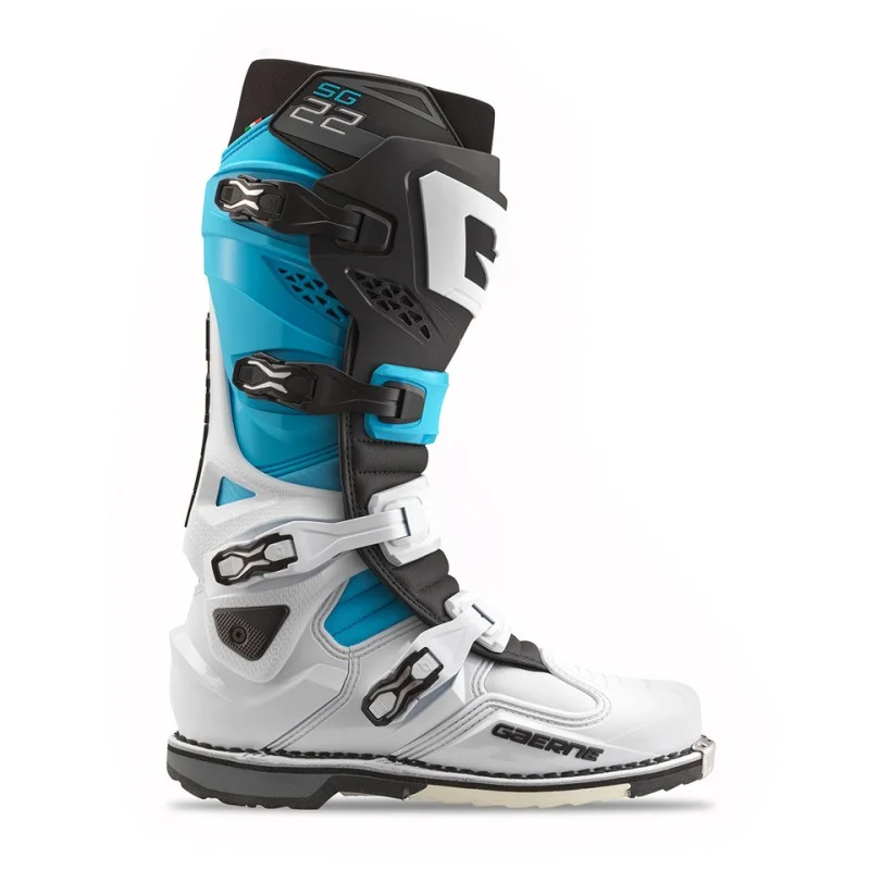 Stivali Gaerne SG 22 | "White/Black/Light Blue LE