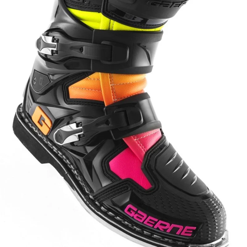 Bottes Cross Gaerne SG12 Noir/Orange/Rose |LE