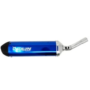 Silenziatore Scalvini TM MX-EN-SMR 125 2004-2007 anodizzato blu