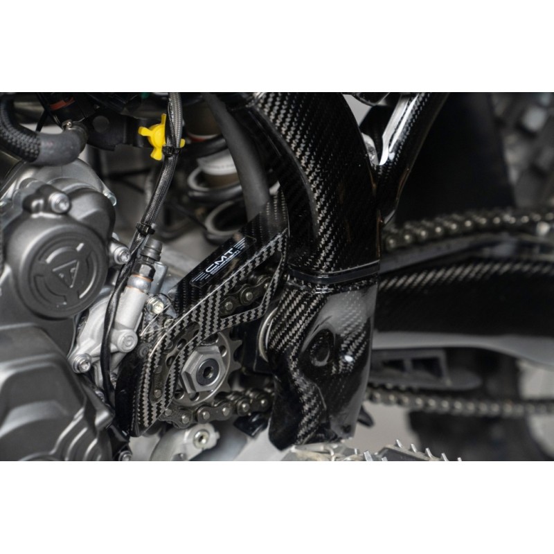 Carbon front sprocket guard CMT | Triumph TF 250 X 2024+