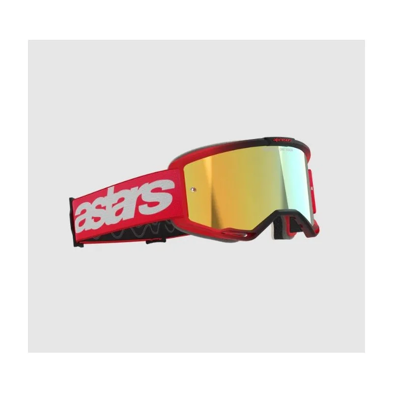 Maschera Motocross Alpinestar Vision 5 Blaze red mirror gold