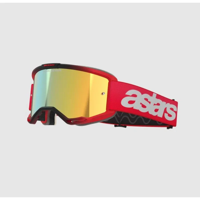 Maschera Motocross Alpinestar Vision 5 Blaze red mirror gold