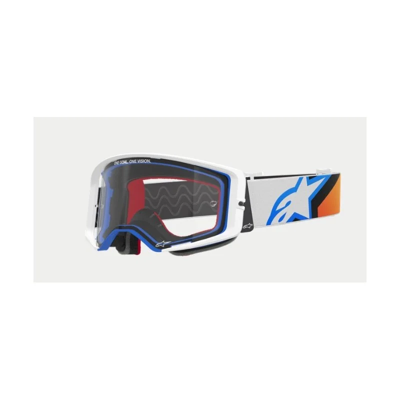 Motocross Masque Alpinestars Supertech Corp Bleu/Orange|Transparent