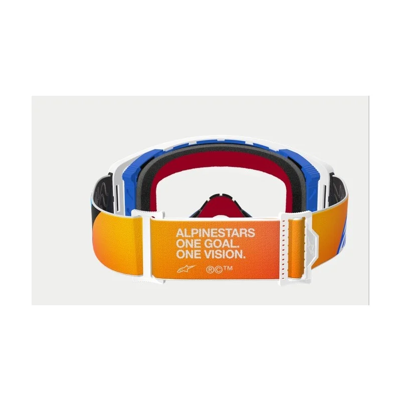 Mx Crossbrille Alpinestars Supertech Corp Blau/Orange|Transparent