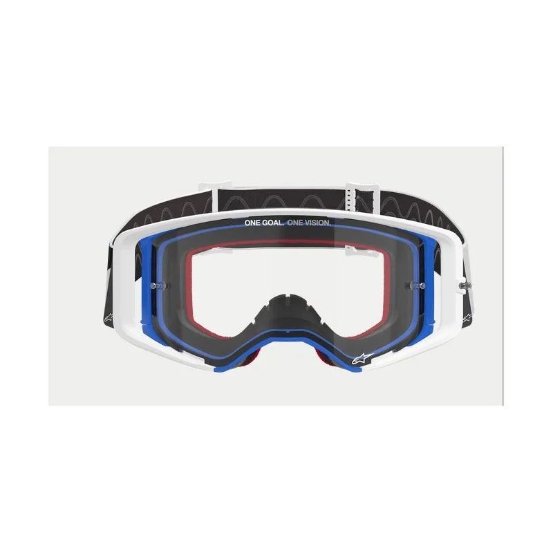 Motocross Masque Alpinestars Supertech Corp Bleu/Orange|Transparent