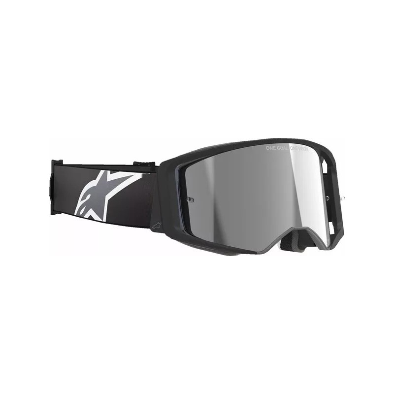 Mx Crossbrille Alpinestars Supertech Corp Absolute Schwarze|Graue Spiegellinse