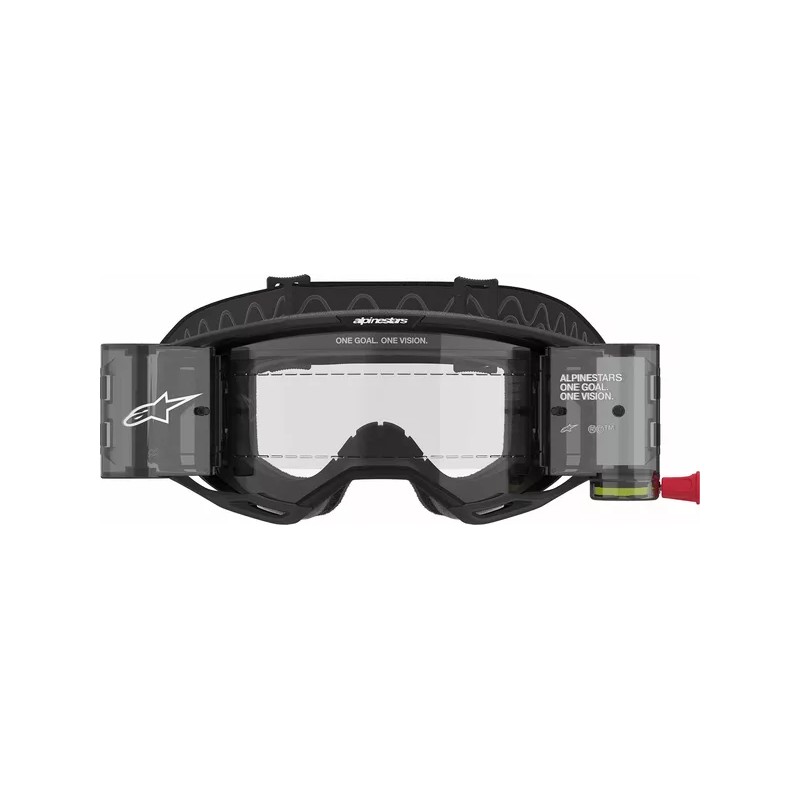 Masque Mx Alpinestars Vision 8 Corp Noir | roll-off transparent