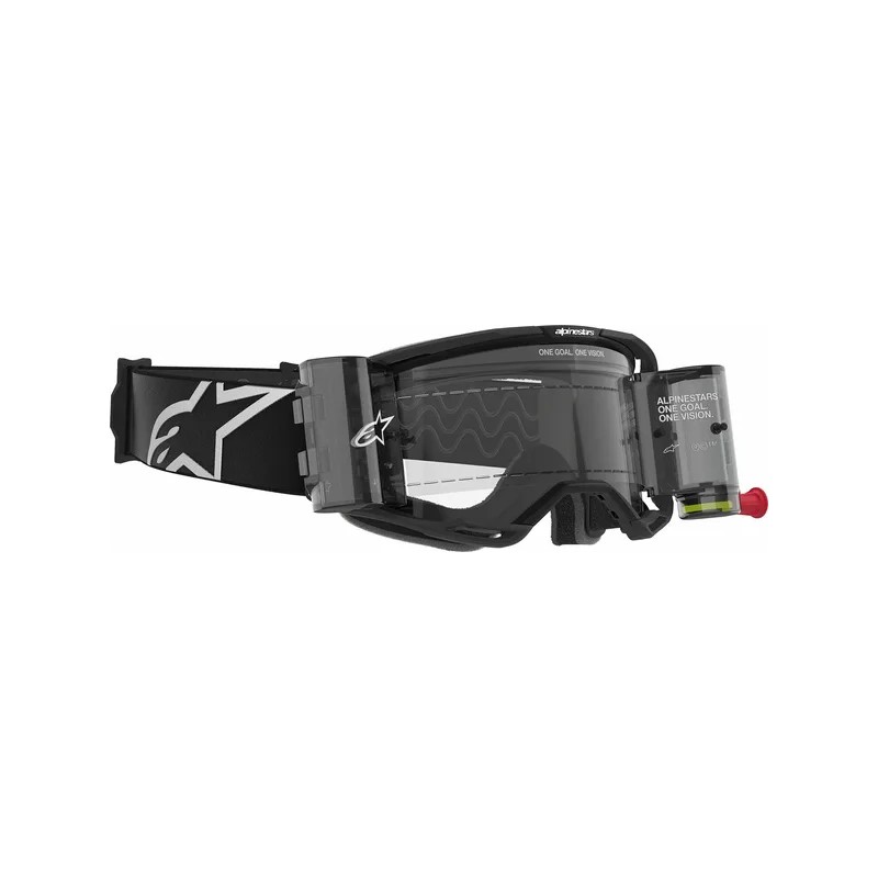 Masque Mx Alpinestars Vision 8 Corp Noir | roll-off transparent