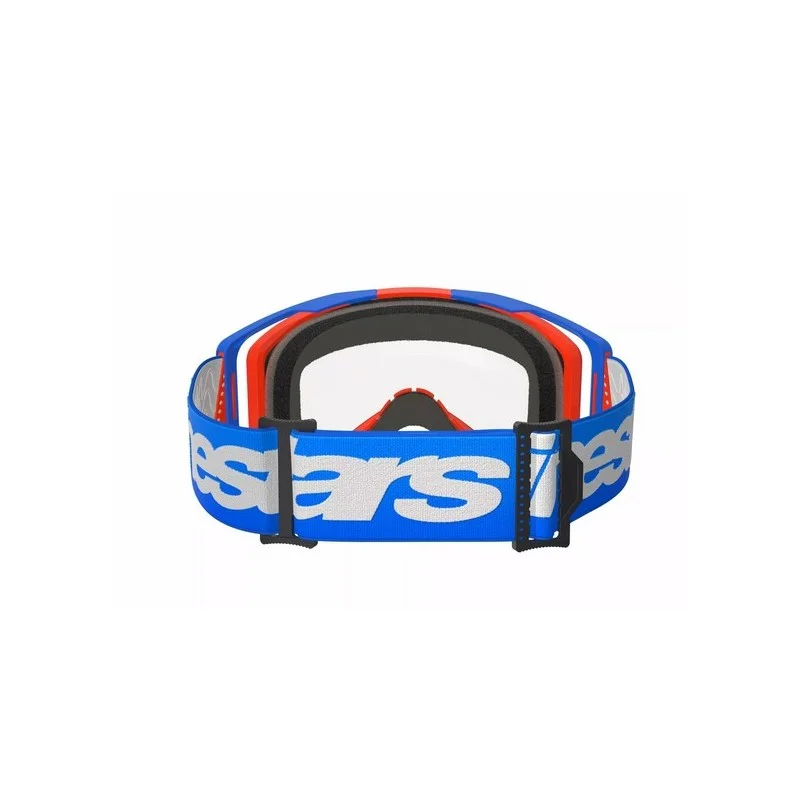 Masque Mx Alpinestars Vision 8 Wordmark Bleu/Orange | Écran Clair