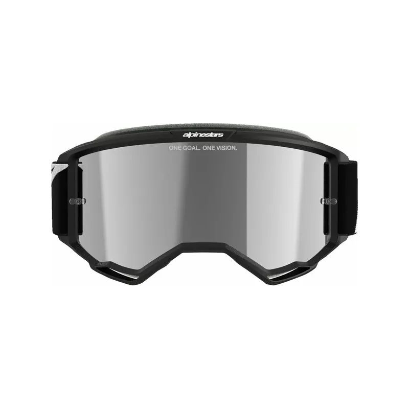 Alpinestars Vision 5 Corp MX-Brille Schwarz | silberne Spiegellinse