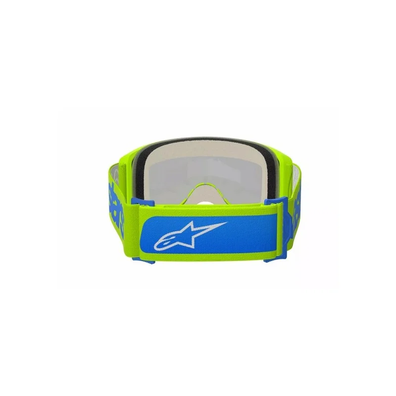 Maschera Alpinestars Vision 5 Blaze Giallo Fluo | Lente Blu a Specchio