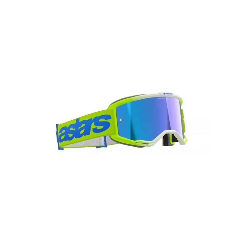 Mx Goggle Alpinestars Vision 5 Blaze Yellow Fluo|Blue Mirror Lens