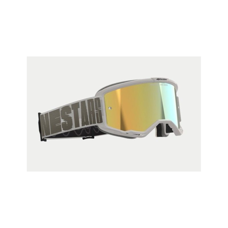 Masque Alpinestars Vision 5 Blaze Vent | Lentille miroir dorée