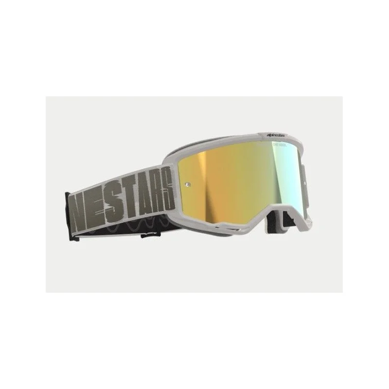 Maschera Alpinestars Vision 5 Hollow Wind | Lente Oro a Specchio