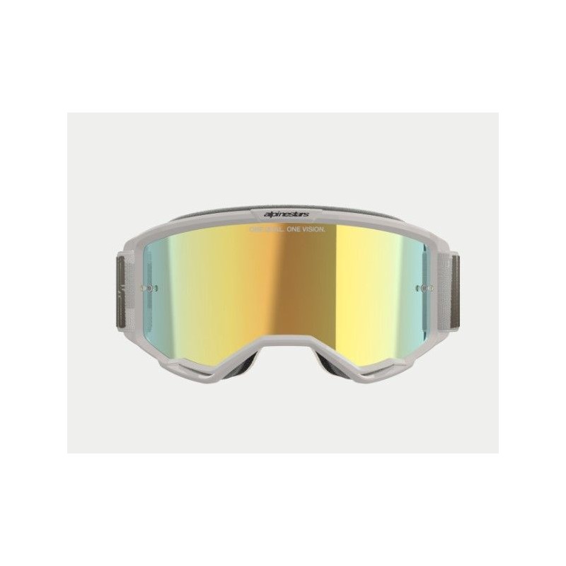 Masque Alpinestars Vision 5 Blaze Vent | Lentille miroir dorée