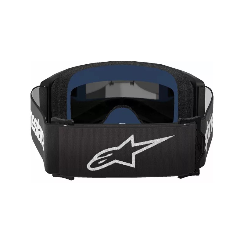 Masque Alpinestars Vision 3 Wordmark Noir | Lentille miroir argentée