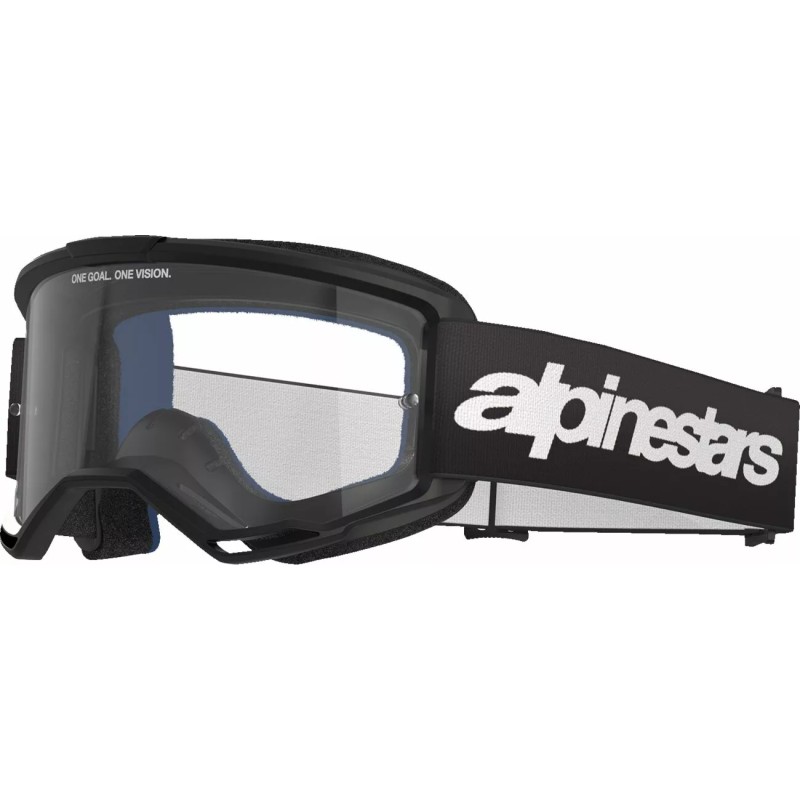 Masque Mx Alpinestars Vision 3 Wordmark Noir|Lentille trasparente