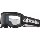 Masque Mx Alpinestars Vision 3 Wordmark Noir|Lentille trasparente