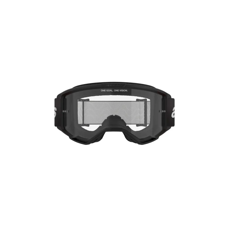 Maschera Mx Alpinestars Vision 3 Wordmark Nero | Lente Clear