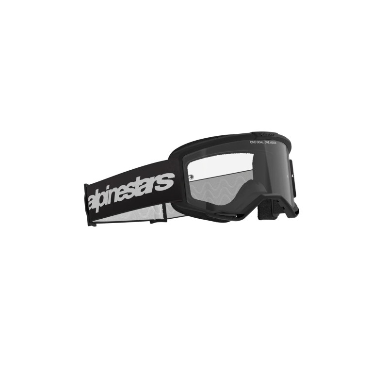 Masque Mx Alpinestars Vision 3 Wordmark Noir|Lentille trasparente