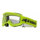 Masque Alpinestars Vision 3 Wordmark Jaune Fluo|Lentille trasparente