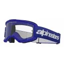 Maschera Mx Alpinestars Vision 3 Wordmark Blu | Lente Clear