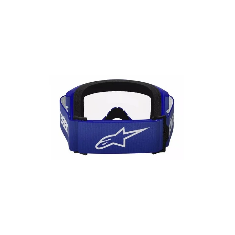 Alpinestars Vision 3 Wordmark MX-Brille Blau|Transparente Linse