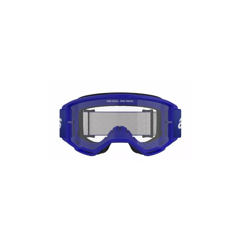 Masque Alpinestars Vision 3 Wordmark Bleu|Lentille trasparente