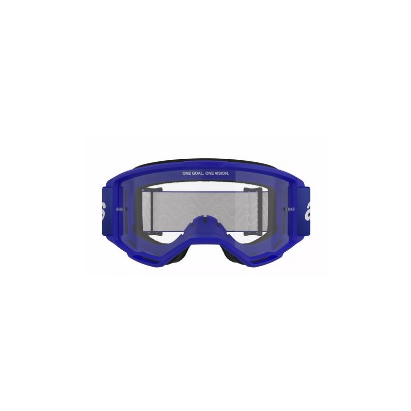 Masque Alpinestars Vision 3 Wordmark Bleu|Lentille trasparente