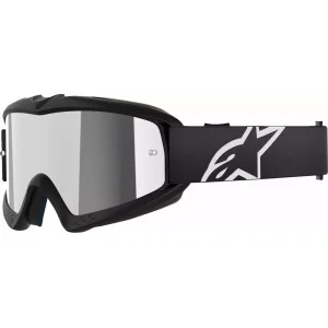 Alpinestar Vision Corp Schutzbrille für Jungen Schwarz | Silber verspiegelte Linse