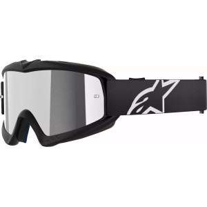 Maschera Alpinestar Vision Corp Youth Nero| Lente Silver a Specchio