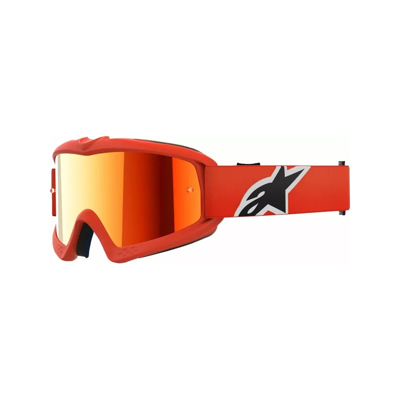 Maschera Alpinestar Vision Corp Youth Arancio | Lente Rossa a Specchio