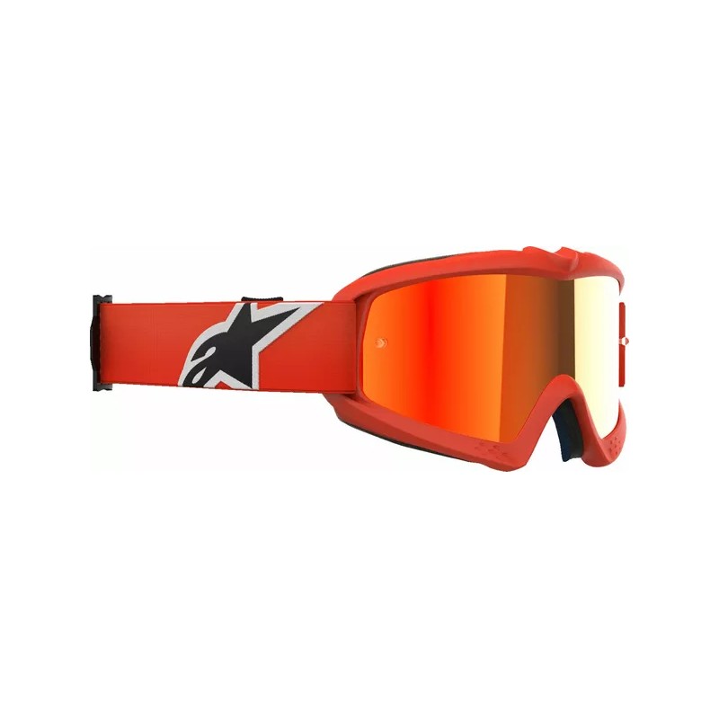 Maschera Alpinestar Vision Corp Youth Arancio | Lente Rossa a Specchio