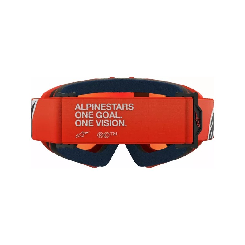 Maschera Alpinestar Vision Corp Youth Arancio | Lente Rossa a Specchio