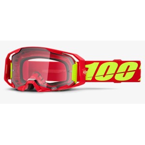 Maschera 100% ARmatic Rosso Fluo | Lente Clear