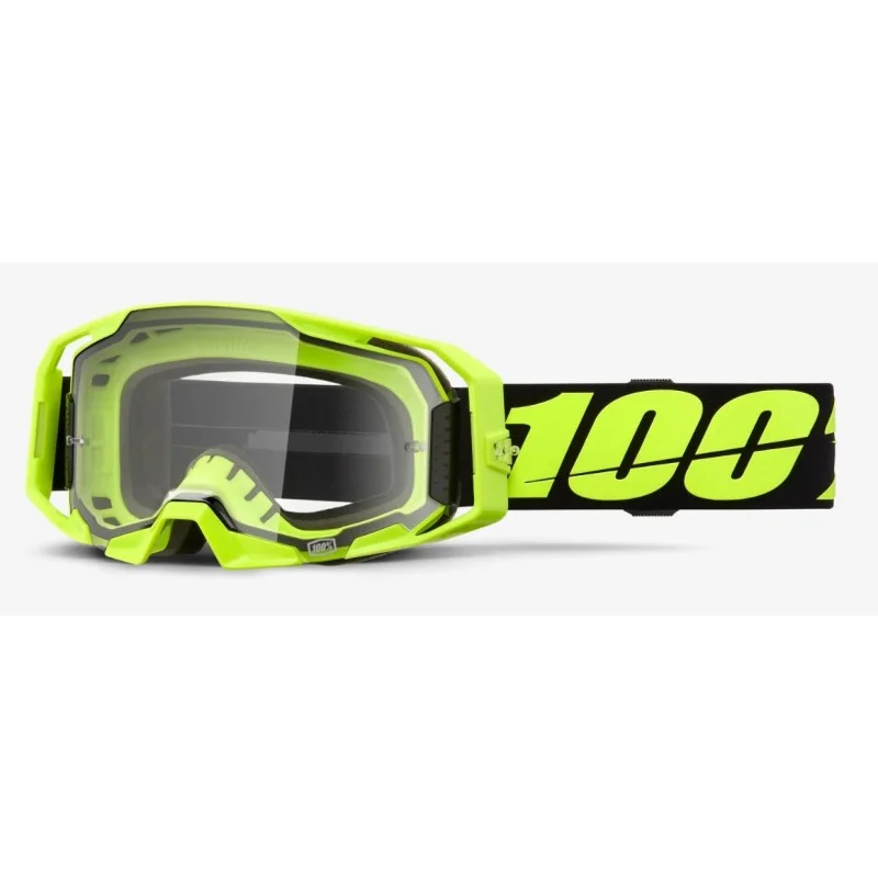 Maschera 100% ARmatic Nero Giallo Fluo | Lente Clear