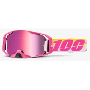Maschera 100% ARmatic Sellars Rosa Fluo | Lente Rosa a specchio