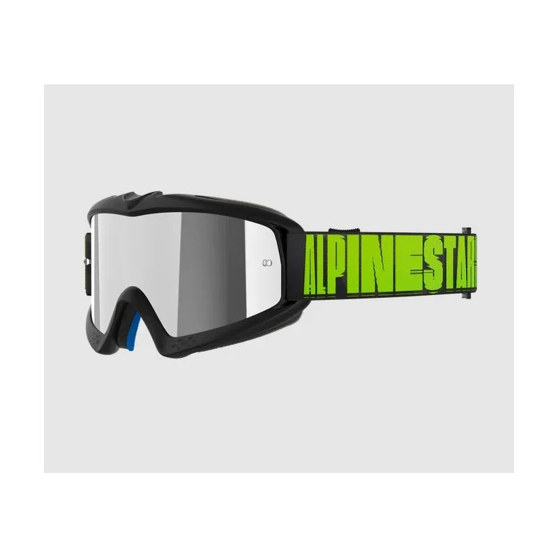 Maschera Alpinestar Vision Hollow Youth Carcoal Giallo Fluo | Lente a specchio