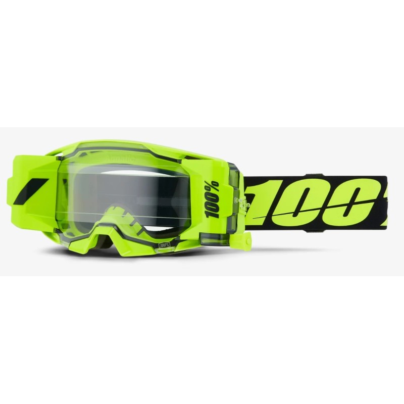 100% Masque ARmatic Forecast Jaune Fluo | Lentille claire