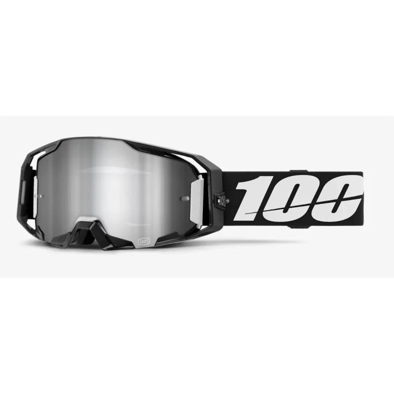 Maschera 100% ARmatic Nero | Lente Silver a specchio